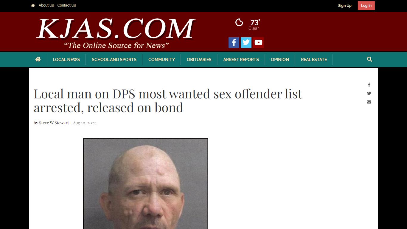 Local man on DPS most wanted sex offender list arrested, released on ...